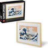 Mey İthalat LEGO Art Hokusai Büyük Dalga 31208 – Sanatsever Yetişkinler Için Yılbaşı Hediyesi Fikri, 6 Kanvas Zemin ve Hokusai'nin Imzasını Taşıyan Bir Karo Içeren Yaratıcı Model Yapım Seti (1810 Parça)
