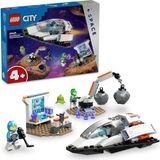 Mey İthalat LEGO City Uzay Gemisi ve Asteroit Keşfi 60429 – 4 Yaş ve Üzeri Çocuklar Için Hediye Fikri, Meteroit, Uzay Laboratuvarı, 2 Minifigür ve Uzaylı Figürü Içeren Yaratıcı Oyuncak Yapım Seti (126 Parça)