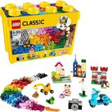 Mey İthalat LEGO Classic Büyük Boy Yaratıcı Yapım Kutusu 10698 – 4 Yaş ve Üzeri Çocuklar Için Hediye Fikri, 2 Yeşil Taban Plakası, 3 Çift Göz, 6 Lastik ve 6 Jant Içeren Oyuncak Yapım Seti (790 Parça)