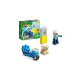 Mey İthalat LEGO Duplo Kurtarma Polis Motosikleti 10967 – 2 Yaş ve Üzeri Çocuklar Için Eğitici Hediye Fikri, Motosiklet ile Polis Memuru ve Köpek Minifigürleri Içeren Yaratıcı Oyuncak Yapım Seti (5 Parça)