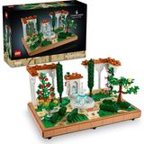 Mey İthalat LEGO Icons Fıskiyeli Bahçe 10359 – Yetişkinler Için Ev ve Ofis Dekoru, Selvi Ağaçları, Çiçekler ve Hayvan Figürleri Içeren Sergilenebilir Bahçe Modeli Yapım Seti (1302 Parça)