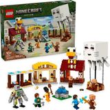 Mey İthalat LEGO Minecraft Hortlak Balon Köy Saldırısı 21273-10 Yaş ve Üzeri Çocuklar Için Steve, Dawn, Piglin ve Duruşu Ayarlanabilir Demir Golem Minifigürleri Içeren Yaratıcı Oyuncak Yapım Seti (555 Parça)