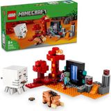 Mey İthalat LEGO Minecraft Nether Geçidi Pususu 21255-8 Yaş ve Üzeri Macera Oyunları Seven Çocuklar Için Yaratıcı Oyuncak Yapım Seti (352 Parça)