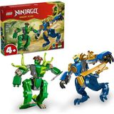Mey İthalat LEGO Nınjago Jay’in Ejderha Robotu Savaşı 71853-4 Yaş ve Üzeri Kız ve Erkek Çocuklar Için 2 Robot ve 2 Minifigür Içeren Yaratıcı Oyuncak Yapım Seti, Çocuklar Için Eğlenceli Hediye Fikri (107 Parça)