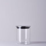 Mey İthalat Linens Basic Cam-Metal Kapak 10X10X13 cm Kavanoz