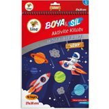 Mey İthalat Lino Boya Sil Aktivite Boyama Kitabı Uzay A4 Ebat