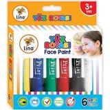 Mey İthalat Lino Yıkanabilir Yüz Boyası, 6lı