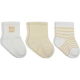 Mey Ithalat® Little Love Girl 3'lü Penye Soket Çorap 10137 Ekru