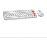 Mey İthalat Logitech Pop Icon Combo Kablosuz Klavye ve Mouse Seti, Bluetooth, Konforlu Tasarım, Programlanabilir Tuşlar, Sessiz Tıklamalar, 3 Cihaza Kadar Easy-Switch, Türkçe Q Klavye, Beyaz