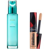 Mey İthalat L’oréal Paris Nem Terapisi Aloe Vera Suyu Normalden Karmaya Ciltler Krem & Infaillible Tüm Yüze Uygulanabilir Kapatıcı 327 Cashmere Set