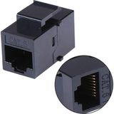 Mey İthalat Lunatic 25454 RJ45 Cat6 Dişi/dişi 8p-8c Ara Kaplin Coupler Adaptör Siyah