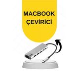 Mey İthalat® Macbook Pro/Air Uyumlu Usb Type-C 8 In 1 Hub Dönüştürücü Çevirici Çoklayıcı Usb Hdmı Micro Sd 8 Girişli
