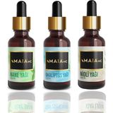 Mey İthalat Maia Mc Nane & Okaliptüs & Nioli Uçucu Yağı 3'lü Bakım Seti 20X3 ml