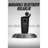 Mey İthalat® Makaralı Bluetooth Kulakiçi Yaka Kulaklığı Kablosuz Kulaklık