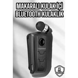 Mey İthalat® Makaralı Bluetooth Kulaklık Kulak İçi Android Ios Uyumlu Titreşimli