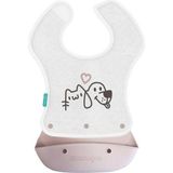 Mey İthalat Mamajoo 2-In-1 Katlanır Mama Önlüğü / Powder Pink
