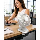 Mey İthalat® Mandallı Güçlü Hava Üfleyen Masa Ve Bebek Arabası Fanı