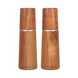 Mey İthalat Marlow Acacia Ahşap Tuz Değirmeni ve Karabiber Değirmeni; 2'li Set, Akasya Ağacı, 18,5 Cm, Baharat Değirmeni, Geleneksel Ayarlanabilir Değirmen Seti, Seramik Değirmenli, H322225 - Çok Renkli - 10 x 10 cm