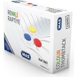 Mey İthalat Mas Multipack Renkli Raptiye Pvc Kaplı Karışık 8 Paket