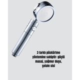 Mey Ithalat® Masaj ve Yağmur Modlu Su Tasarruflu Duş Başlığı - 1 kg