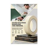 Mey Ithalat® Maskeleme Bandı 25 Metre Çıkarılabilir Boyacı Bandı 720781 - Belirtilmemiş - Renkli