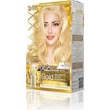 Mey İthalat Maxx Deluxe Gold Serisi 24K Altın Parçacıklı Serum ile 1 Kutu 2 x 50 ml ve Geliştiriciler Saç Boyası (Sedef Sarısı 10.0)