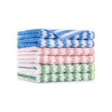 Mey İthalat Mayaglory Çok Amaçlı Mikrofiber Temizlik Bezi Seti - 3'lü Paket, Yüksek Emici, Iz ve Tüy Bırakmayan Mutfak, Cam ve Araç Kurulama Havlusu (Dalgalı Doku, Çok Renkli)