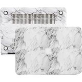Mey İthalat Mcstorey MacBook Air M1 Kılıfı A2337 Uyumlu 13 Inç Premium Deri Kaplama Mermer Desenli Hard Case A2179 A1932 Sert Koruyucu Kapak Çizilme ve Darbe Koruma Kılıfı