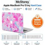 Mey İthalat Mcstorey MacBook Pro 13 Kılıf A1706 A1708 A1989 A2159 A2251 A2289 A2338 M1 M2 Uyumlu Çiçek Desenli Hard Case Tpu Koruyucu Kapak Ince Hafif Darbe Emici Çizilmez Mat Sert Laptop Kılıfı Flower 04