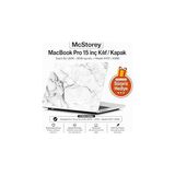 Mey İthalat Mcstorey MacBook Pro 15 Mermer Desenli Kılıf A1707 A1990 Uyumlu Baskılı Sert Kılıf Ince Hafif Koruyucu Kapak R-08