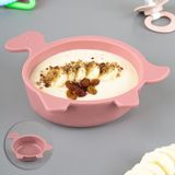 Mey İthalat Meleni Baby Kaplumbağa Figürlü Silikon Bebek Mama Kasesi - Şekilli Bebek Beslenme Kasesi - Pembe