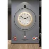 Mey İthalat Metaquartz Aksesuar (Büyük Boy) Ledli Özel Blackfred - (Quartz Mekanizma ile Gelmektedir) - Metal Duvar Saati BLACKFRED60CM 50 x 75