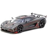 Mey İthalat Mey Ithalat® 1/64 Model Araç Agera Rs Black Carbon Fiber / Red Accents