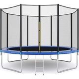 Mey İthalat Mey Ithalat® 366 cm (12 Ft) Güvenlik Fileli Trambolin Trp-89 - Çok Renkli