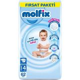 Mey İthalat Mey Ithalat® Bebek Bezi Fırsat Paketi 4 Beden 7-14 kg 62 Adet