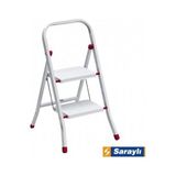 Mey İthalat Mey Ithalat® Saraylı Pratik Metal Merdiven Beyaz 2 Basamaklı