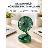 Mey İthalat Mey Ithalat® Şarjlı Katlanabilir Mini Fan – 3 Kademe Hız Ayarı, Taşınabilir Tasarım