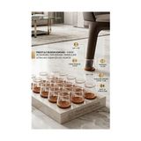 Mey İthalat Mey Ithalat® Silent Keçe Tabanlı Şeffaf Sandalye Ayak Koruyucu 24'lü Set 723001 - Renkli