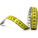 Mey İthalat Mezura 150CM Beden Vücut Ölçüm Mezurası Bandı, 1.5 Metre Terzi, Diyetisyen, Beden, Kıyafet Hayvan Ölçüm Metresi Kutulu