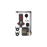 Mey İthalat Midex Cxn-30 Paket-5 5 Kanal Stüdyo Kayıt Mikserli Condenser Mikrofon Stand Seti