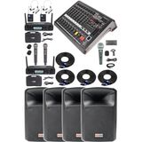 Mey İthalat Midex Extreme Paket-2 Mixer Hoparlör Mikrofon Full Ses Sistemi Seti