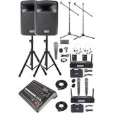 Mey İthalat Midex Extreme Paket-3 Mixer Hoparlör Mikrofon Full Ses Sistemi Seti