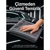 Mey İthalat® Mikrofiber Araç Temizlik Bezi 50X70 Cm Oto Yıkama Sonrası Kurulama Ve Parlatma Bezi