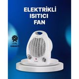 Mey İthalat® Mini Elektrikli Isıtıcı – 2000W Güç, Fanlı Isıtma, 3 Isı Modu