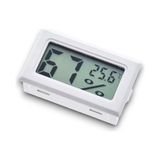 Mey İthalat Mini LCD Dijital Elektronik Beyaz Termometre Higrometre Sıcaklık Nem Ölçer (Kablosuz) - 10 cm