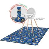 Mey İthalat Minimono Mama Sandalyesi ve Aktivite Örtüsü - Kaydırmaz Taban - Su Itici Yüzey - Yıkanabilir - 145X120CM, Uzay Macerası