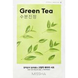 Mey İthalat Mıssha Yeşil Çay Özlü Nemlendirici Yaprak Maske (1AD) Airy Fit Sheet Mask Green Tea