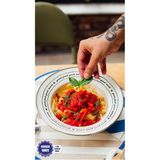 Mey İthalat Mood Emaye Çukur Makarna ve Salata Tabağı