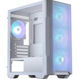 Mey İthalat Msı Mag Forge M100R Whıte Temperlı Cam 3X120MM 1X120MM Argb Fan Matx Gamıng Bılgısayar Kasası