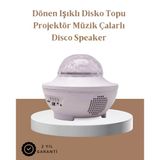 Mey İthalat® Müzik Ritimli Işık Değişimi & Dönen Dalga Efekti – Galaxy Projektör